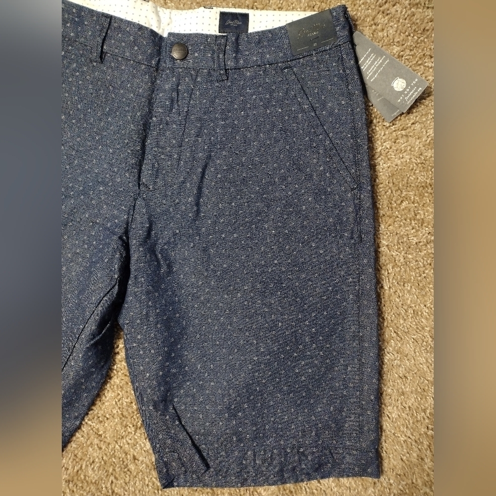 Good Man Brand Polka Dot Indigo Chino Shorts NWT - Picture 5 of 9